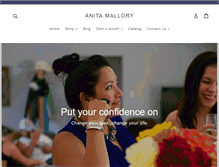 Tablet Screenshot of anitamallory.com